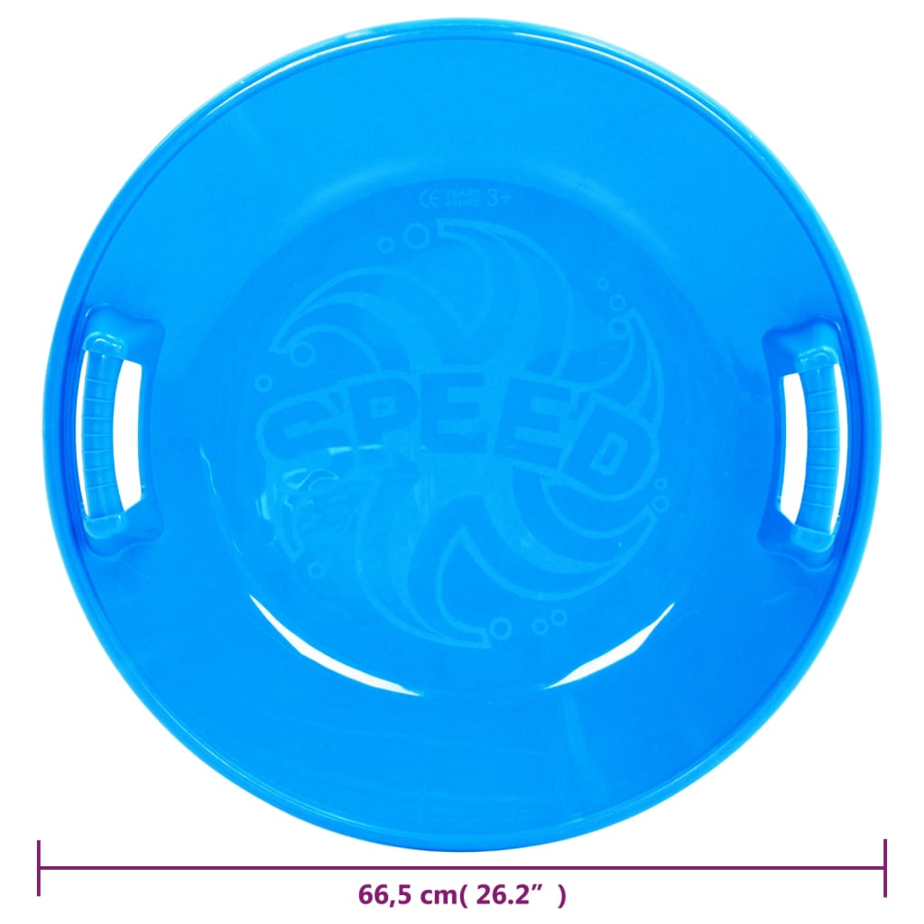 vidaXL Luge ronde Bleu 66,5 cm PP