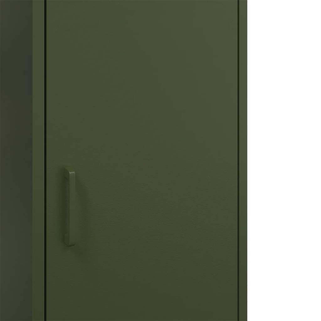 vidaXL Buffet vert olive 36x39x113 cm acier