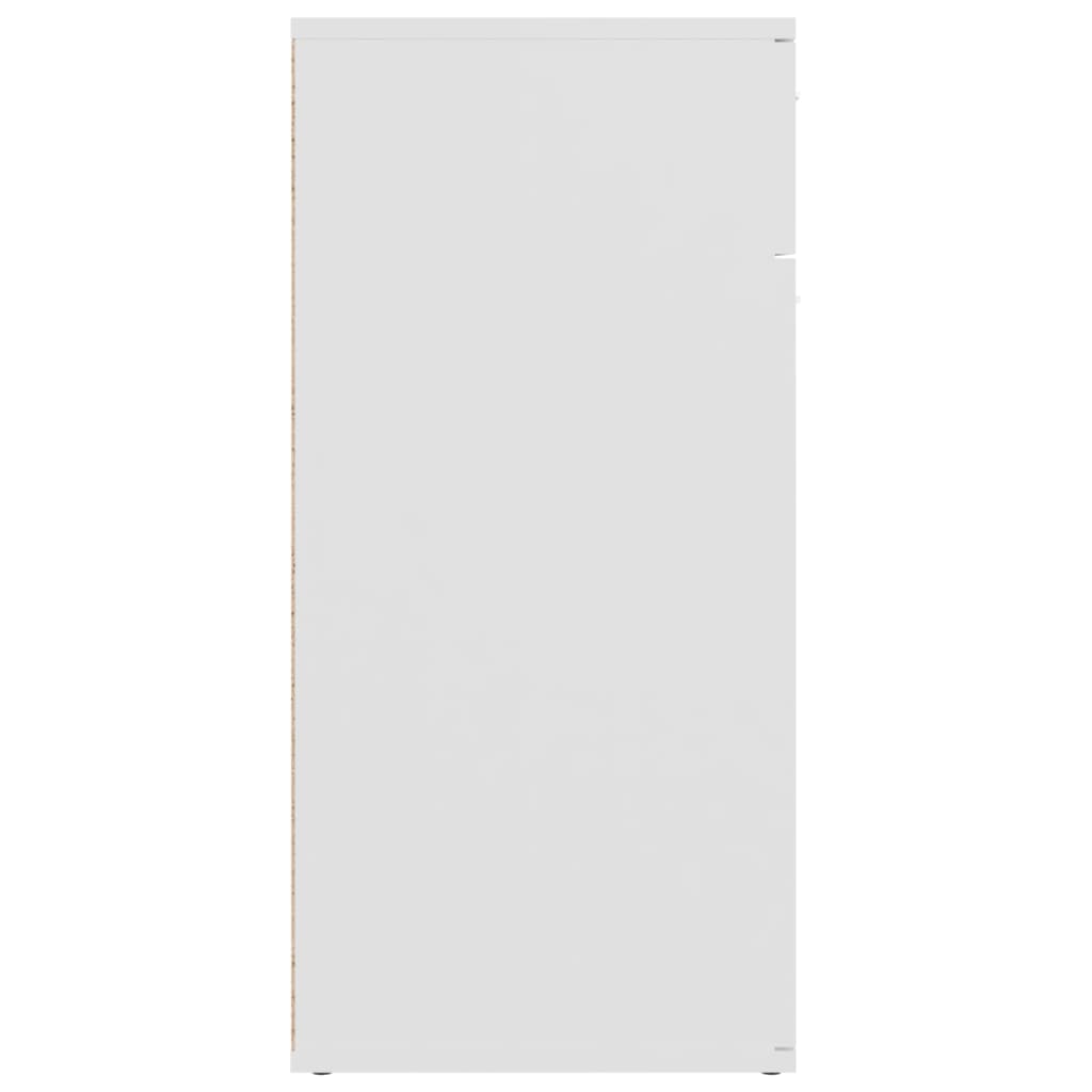 vidaXL Buffet blanc 80x36x75 cm bois d'ingénierie