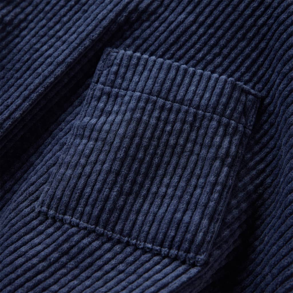Jupe à poches en velours côtelé pour enfants bleu marine 92