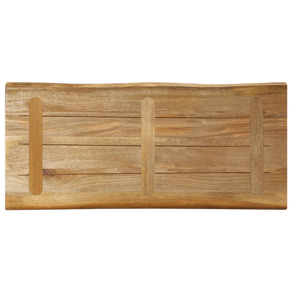 vidaXL Dessus de table bord vivant 90x40x2,5 cm bois de manguier brut