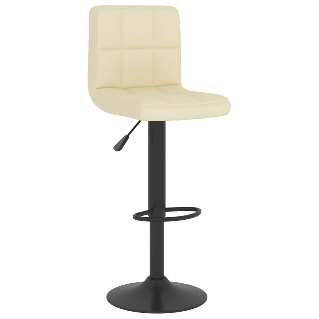 vidaXL Tabouret de bar Crème Tissu