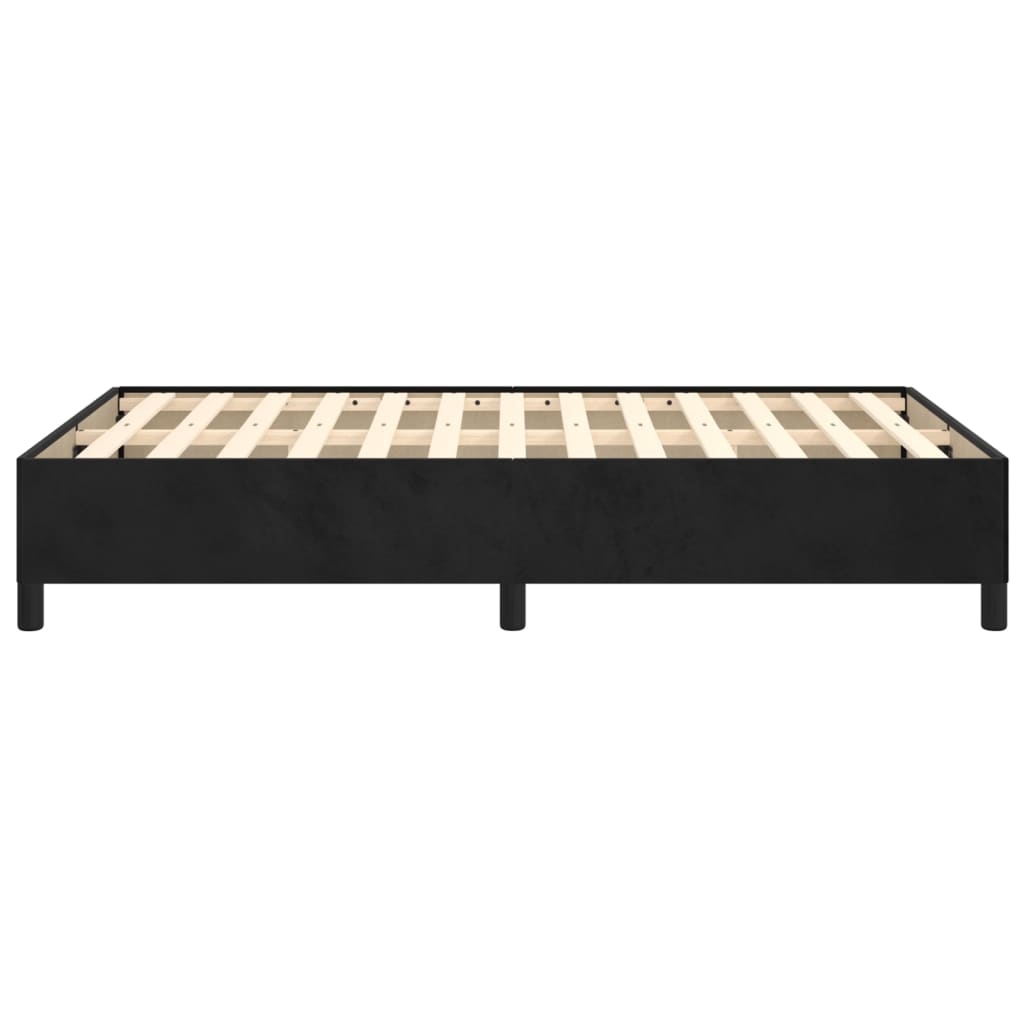 vidaXL Cadre de lit sans matelas noir 120x200 cm velours