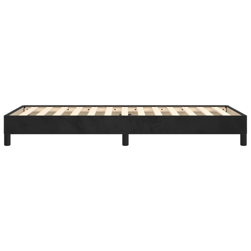 vidaXL Cadre de lit sans matelas noir 90x200 cm velours