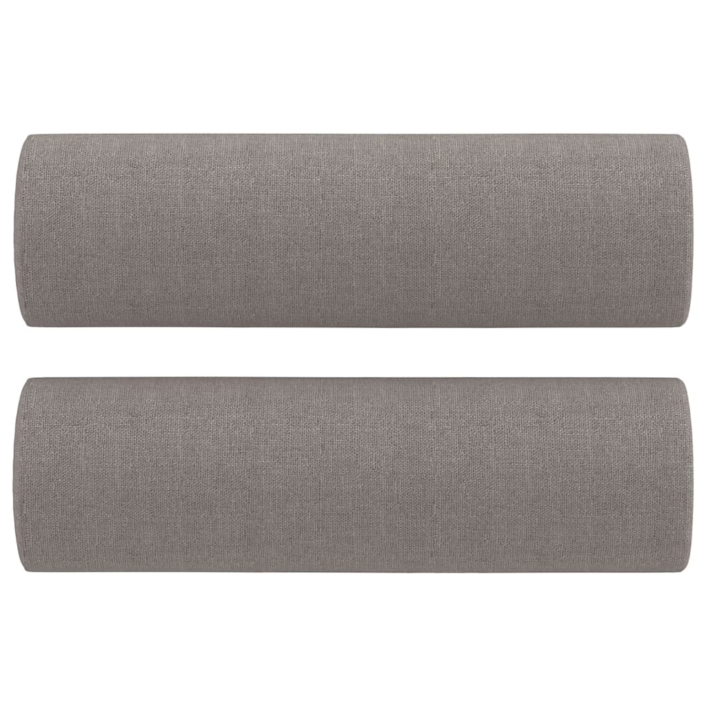 vidaXL Ensemble de canapés 4 pcs avec coussins taupe tissu