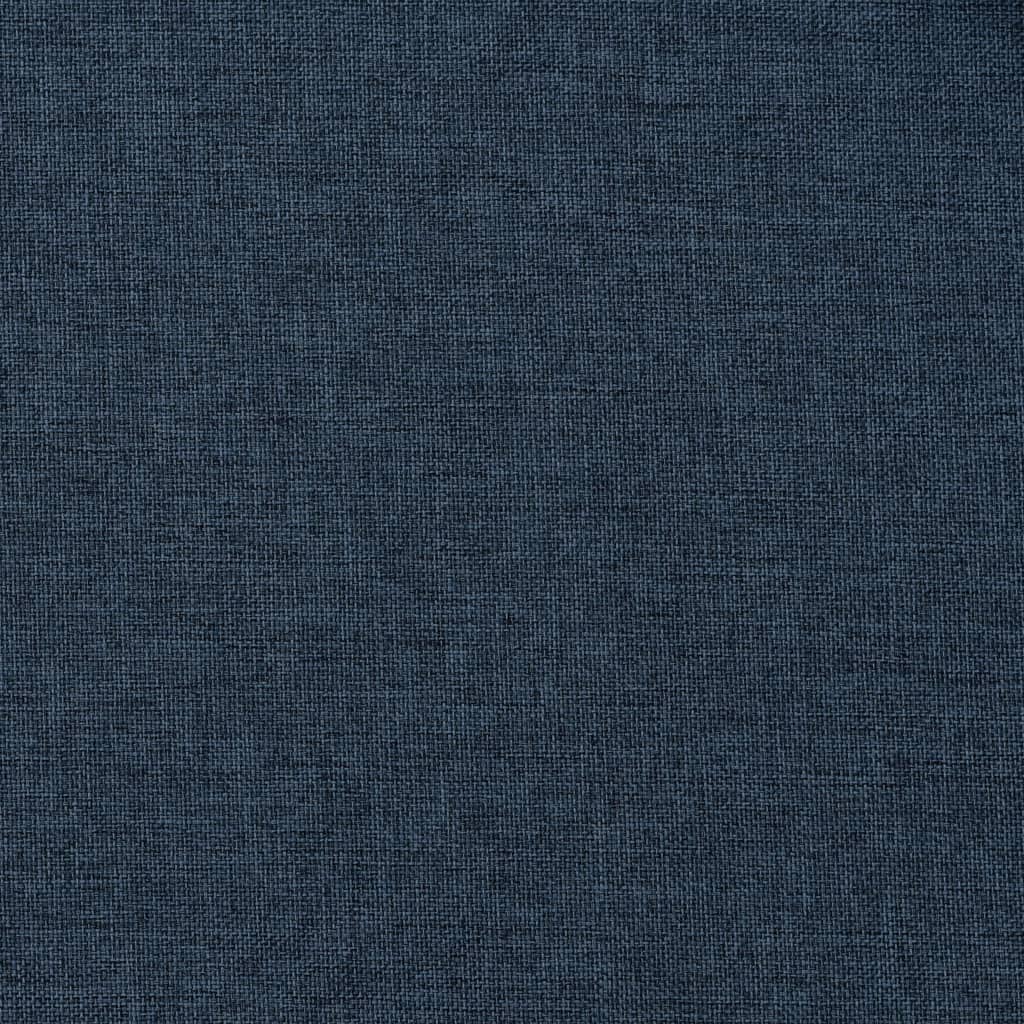 vidaXL Rideaux occultants aspect lin avec crochets 2pcs Bleu 140x245cm