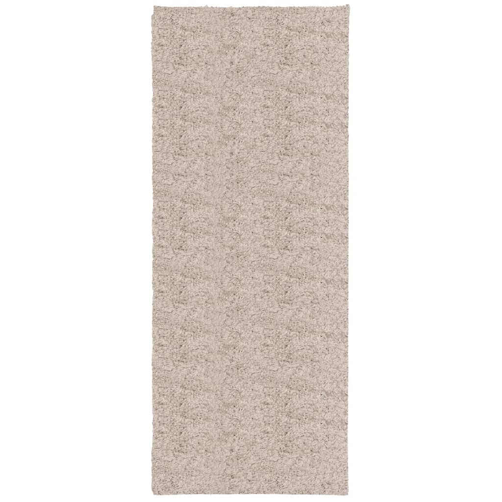 vidaXL Tapis shaggy PAMPLONA poils longs moderne beige 80x200 cm