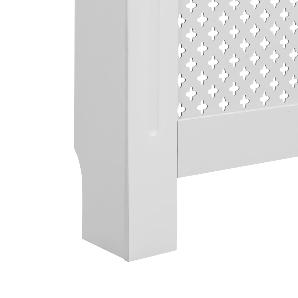 vidaXL Cache-radiateur Blanc 152x19x81,5 cm MDF