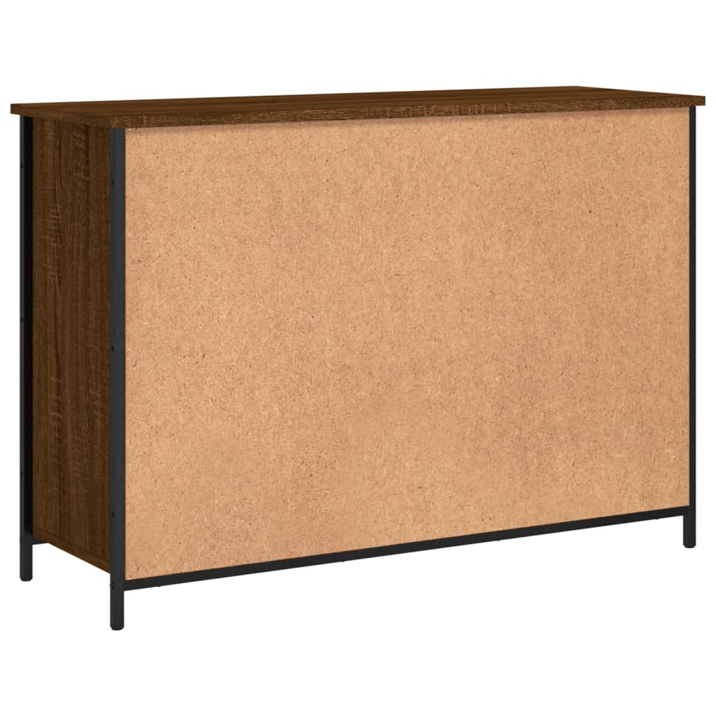 vidaXL Buffet chêne marron 100x35x70 cm bois d'ingénierie