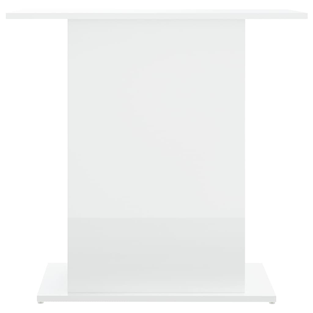 vidaXL Support d'aquarium blanc brillant 75x36x72,5 cm bois ingénierie