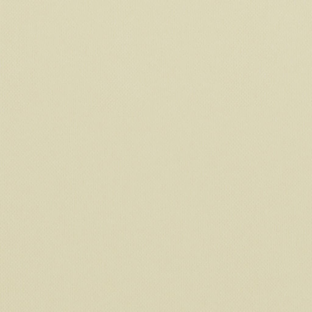 vidaXL Écran de balcon Crème 90x500 cm Tissu Oxford