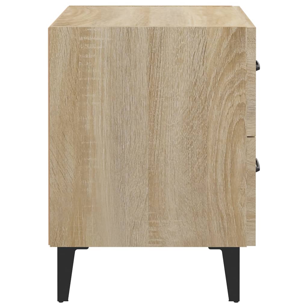 vidaXL Table de chevet Chêne sonoma 40x35x47,5 cm