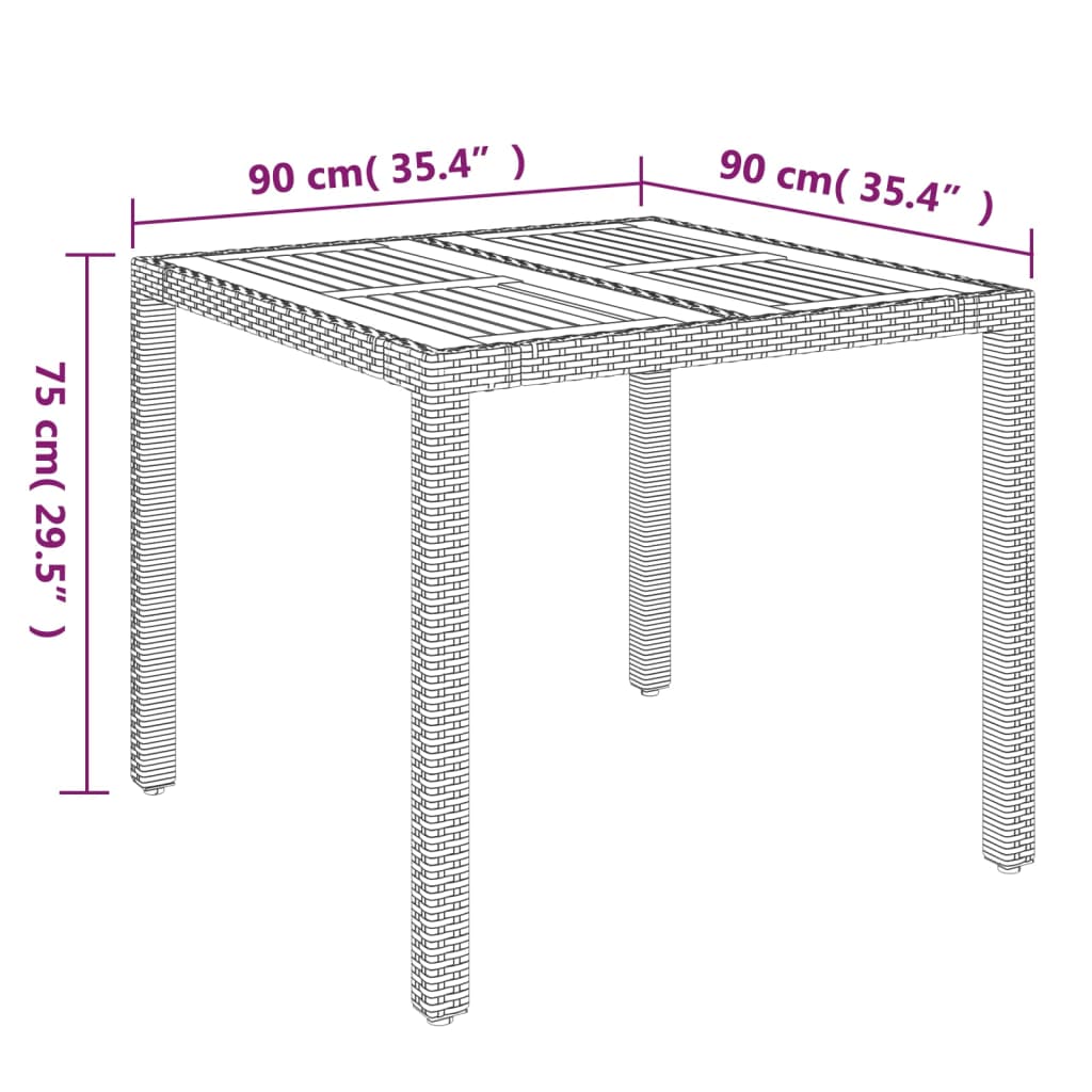 vidaXL Ensemble à manger de jardin 5 pcs coussins gris résine tressée