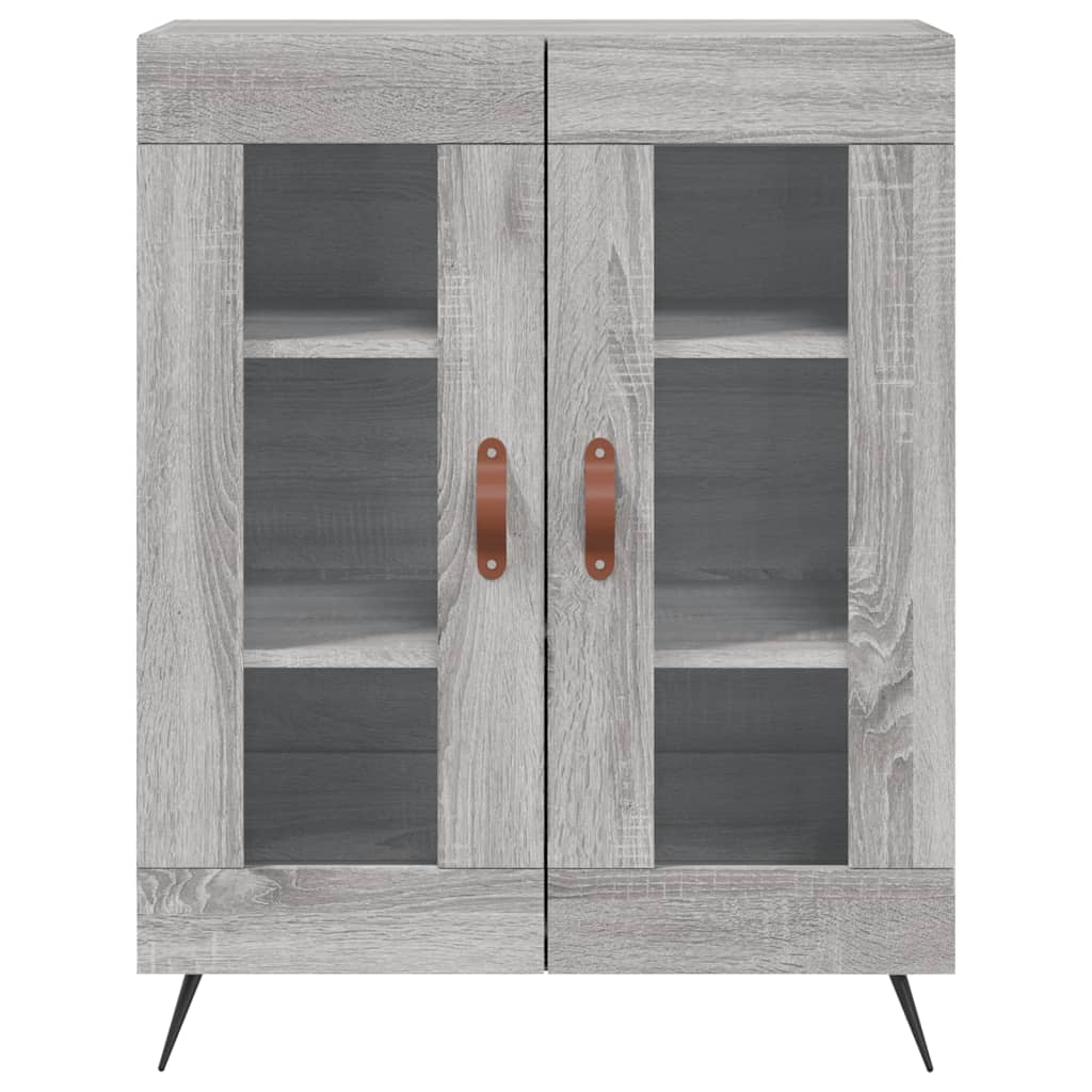 vidaXL Buffet sonoma gris 69,5x34x90 cm bois d'ingénierie