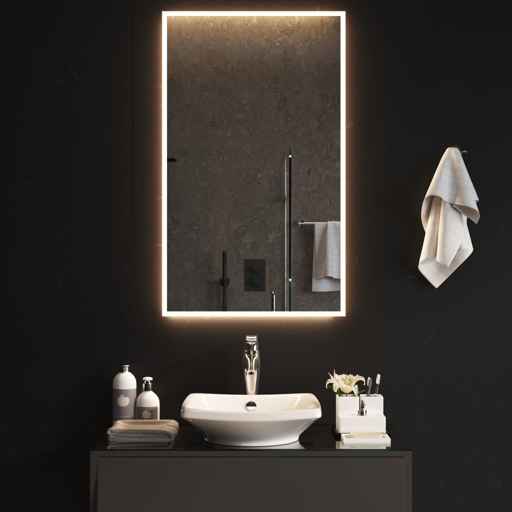vidaXL Miroir de salle de bain à LED 60x100 cm