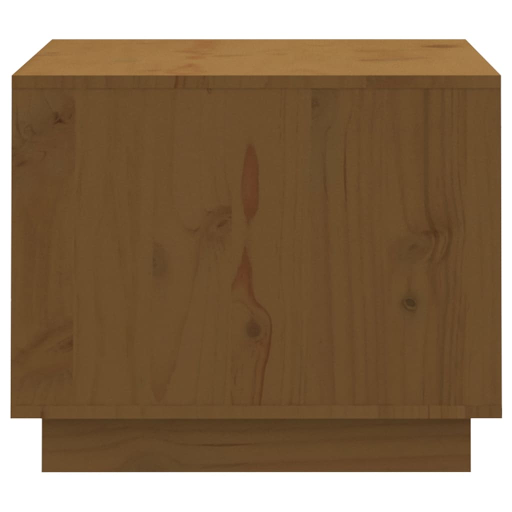 vidaXL Table basse Marron miel 120x50x40,5 cm Bois massif de pin