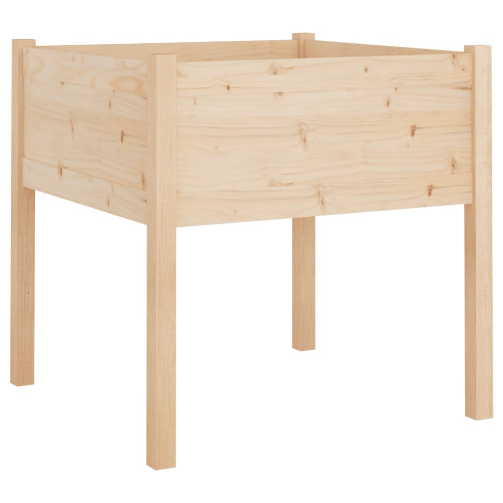 vidaXL Jardinières d'extérieur 2 pcs 70x70x70 cm bois de pin massif