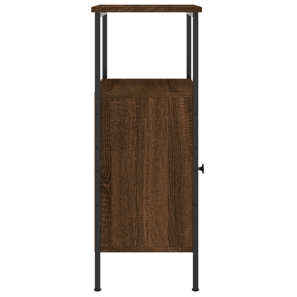 vidaXL Table de chevet chêne marron 41x31x80 cm bois d'ingénierie