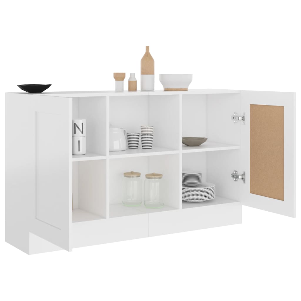 vidaXL Buffet Blanc 120x30,5x70 cm Bois d'ingénierie