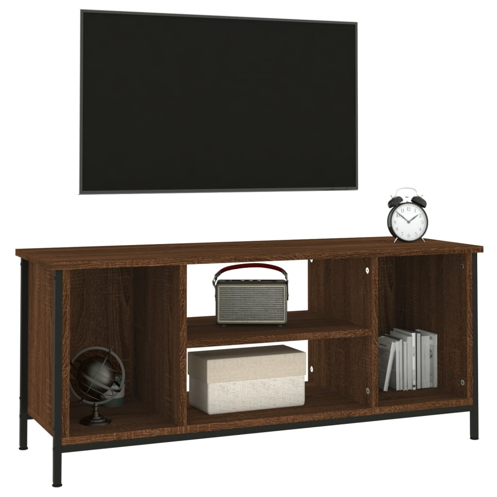 vidaXL Meuble TV chêne marron 102x35x45 cm bois d'ingénierie