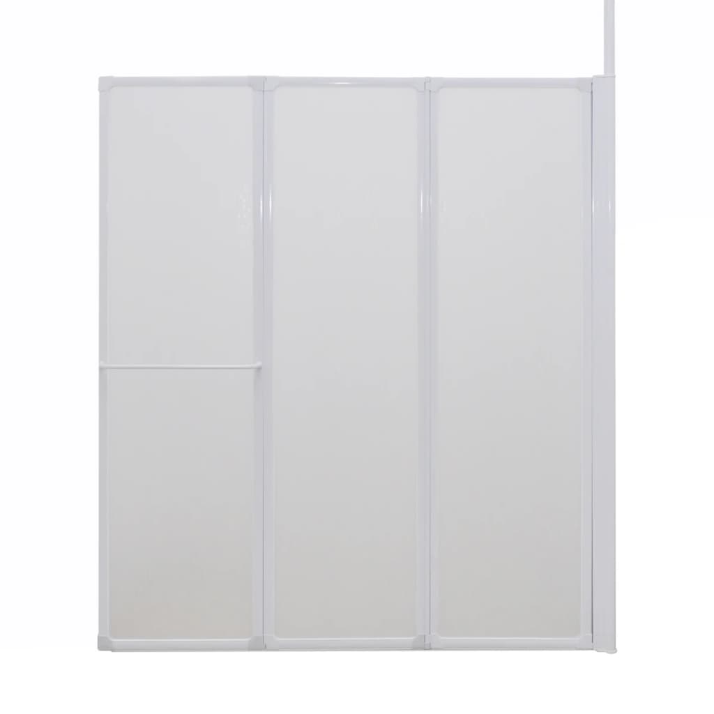 vidaXL Écran de douche en forme de L 4 panneaux 120x70x137 cm