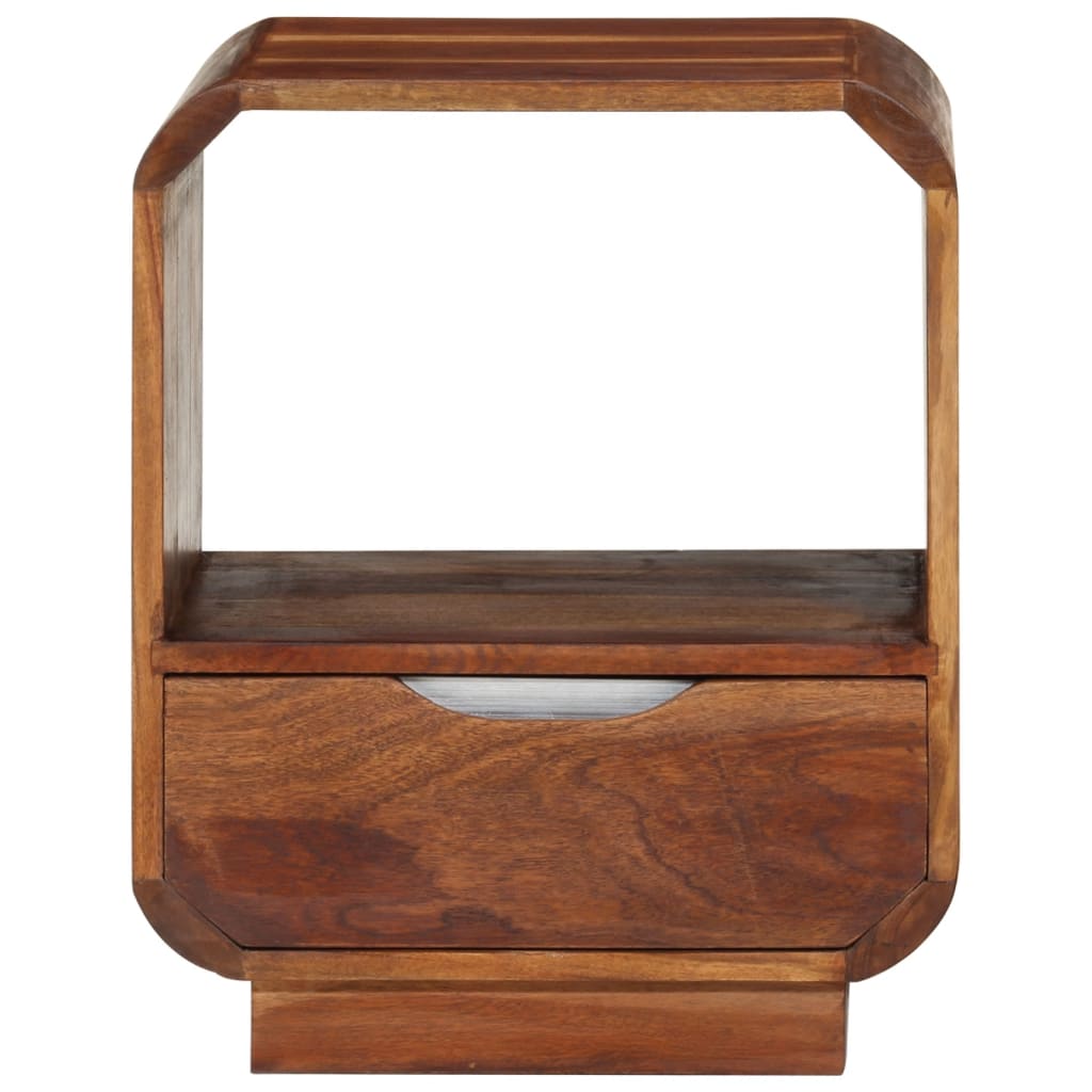 vidaXL Table de chevet avec tiroir Bois de Sesham 40 x 30 x 50 cm