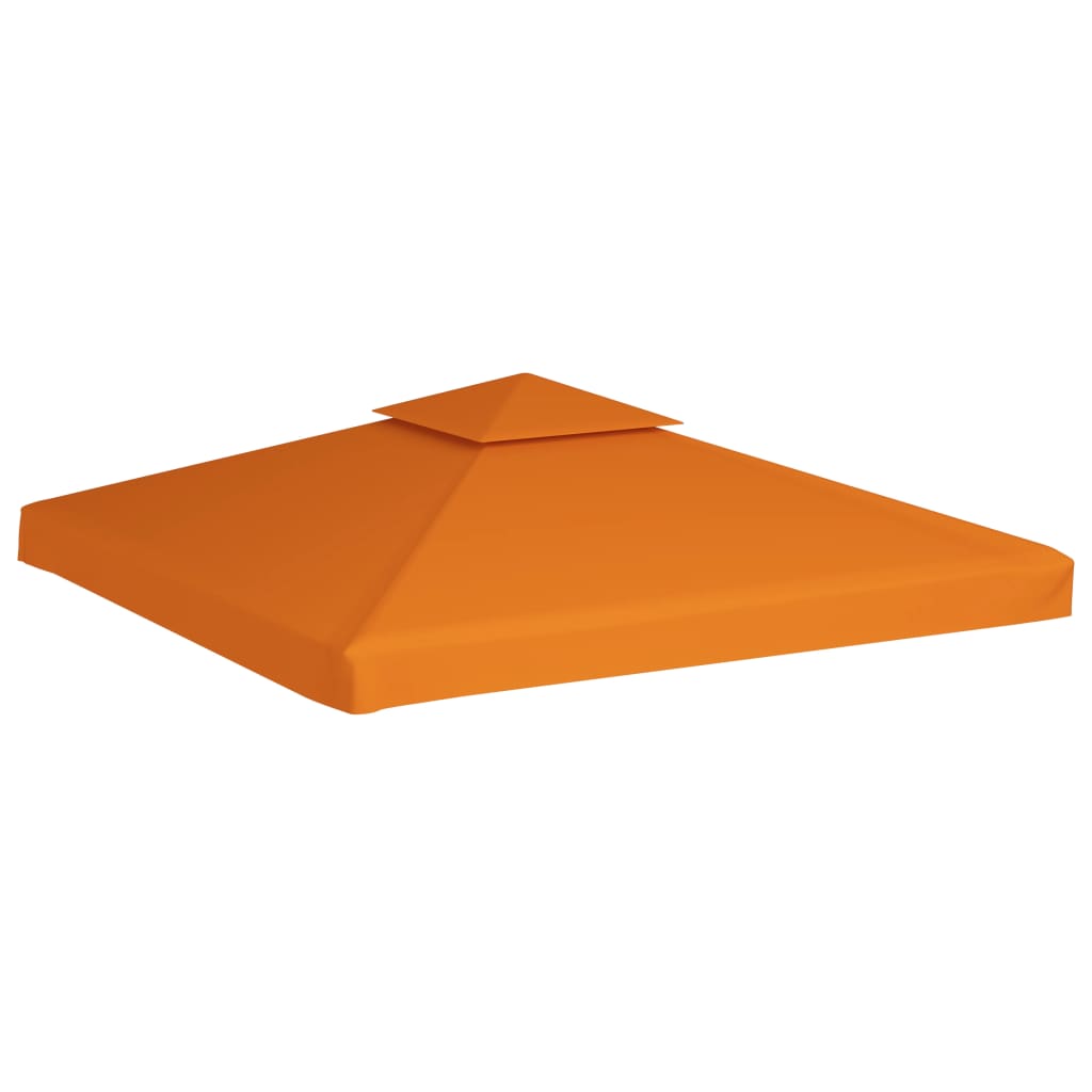 vidaXL Recouvrement de remplacement d'auvent 310 g/m² Orange 3x3 m