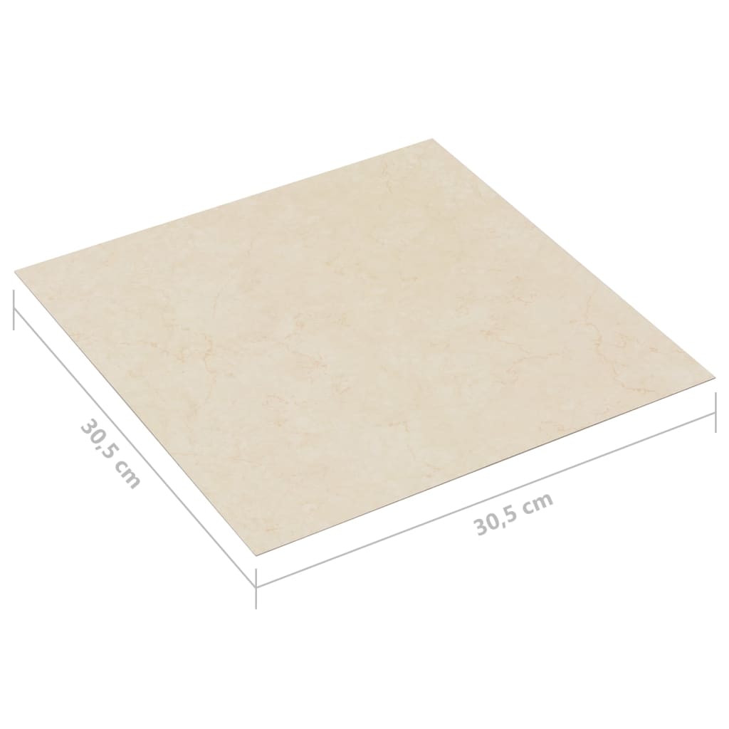 vidaXL Planches de plancher autoadhésives 20 pcs PVC 1,86 m² Beige