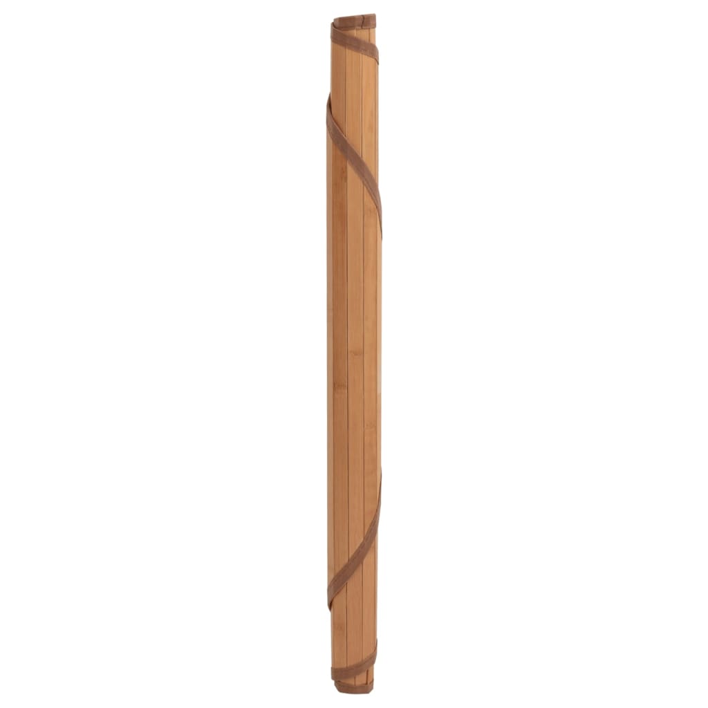 vidaXL Tapis rond naturel 80 cm bambou