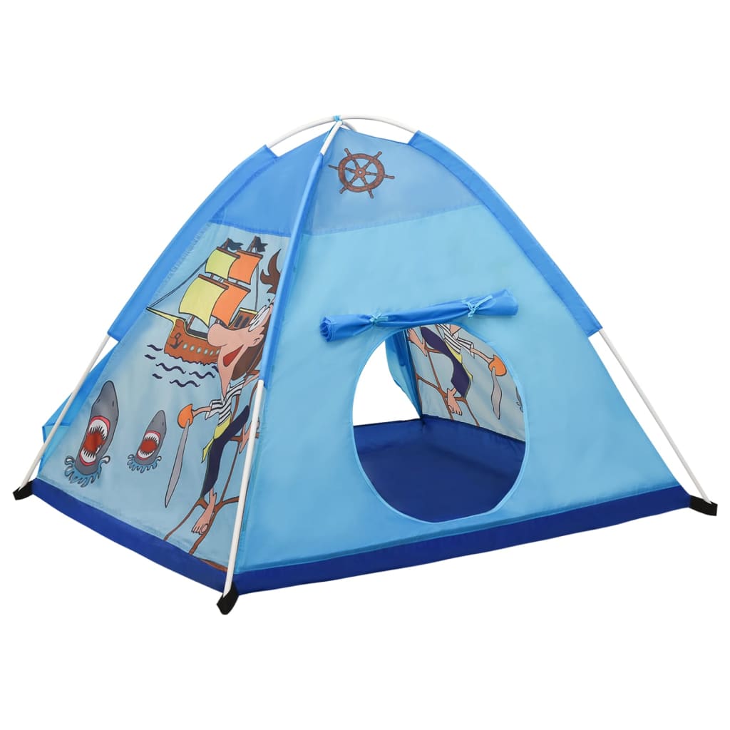 vidaXL Tente de jeu pour enfants avec 250 balles Bleu 120x120x90 cm