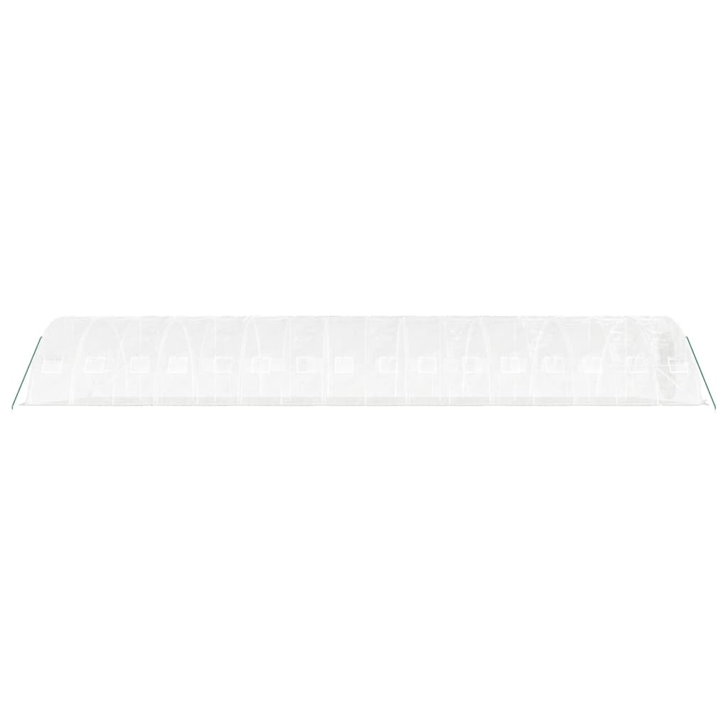 vidaXL Serre avec cadre en acier blanc 80 m² 16x5x2,3 m