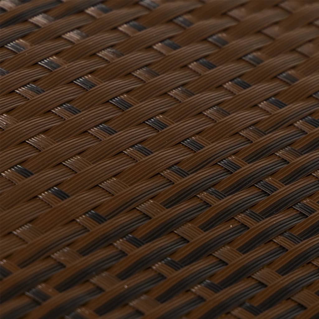 vidaXL Paravent de balcon brun et noir 300x80 cm résine tressée