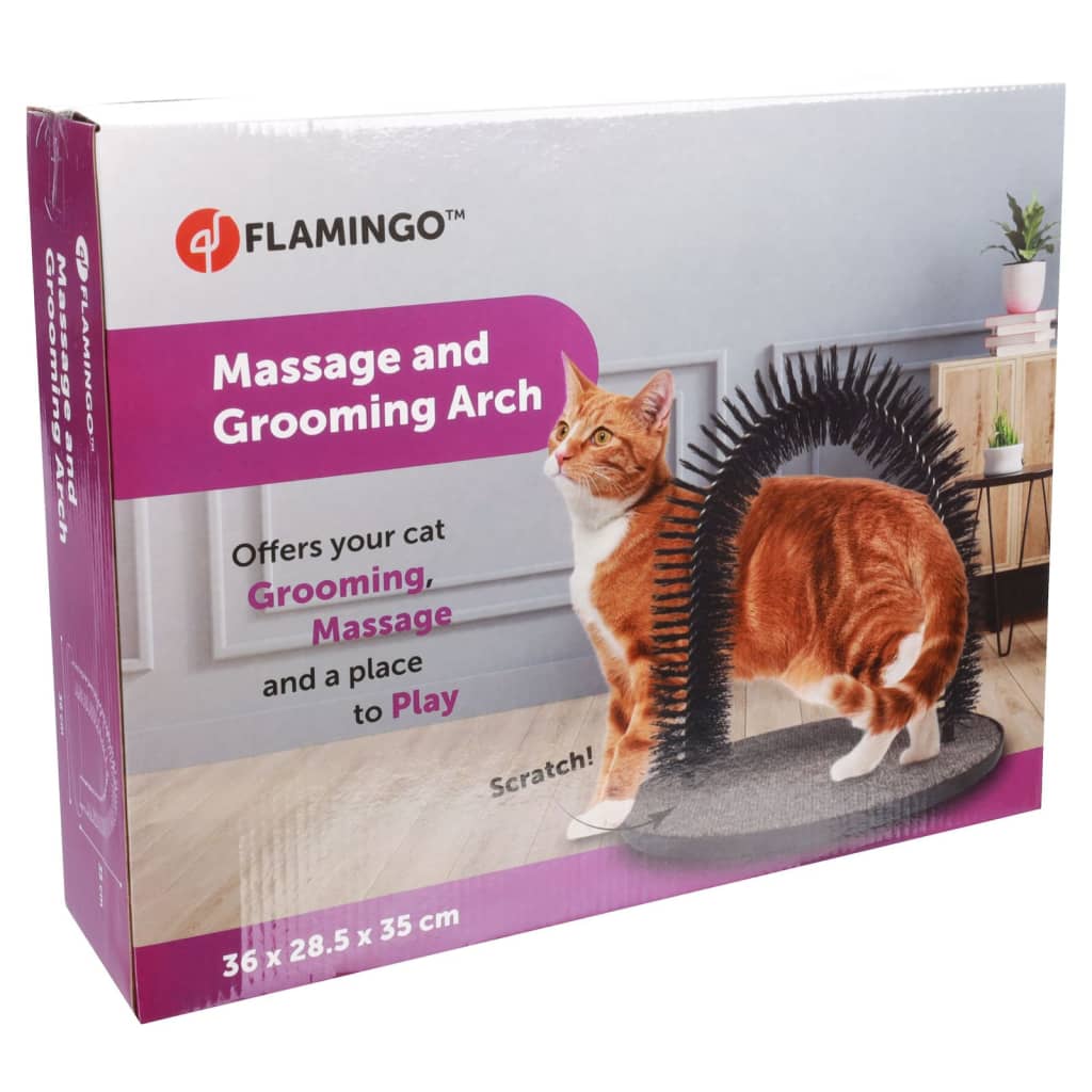 FLAMINGO Brosse de toilettage et massage pour animaux Triomf