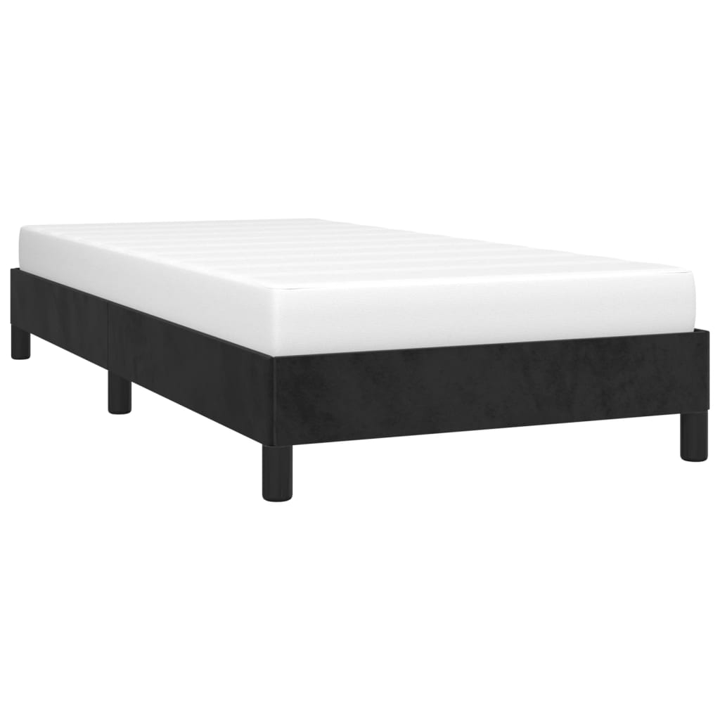 vidaXL Cadre de lit sans matelas noir 90x200 cm velours