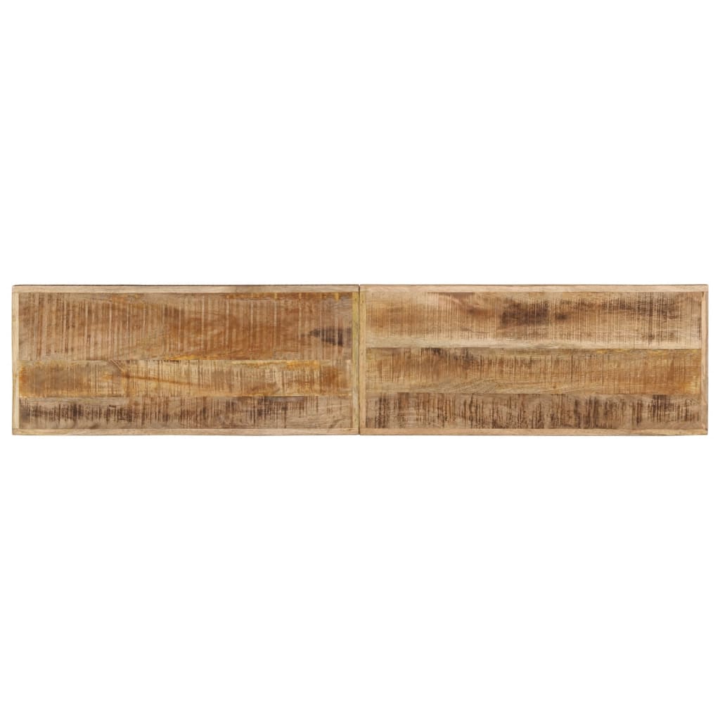 vidaXL Banc 160 cm bois de manguier brut massif et acier