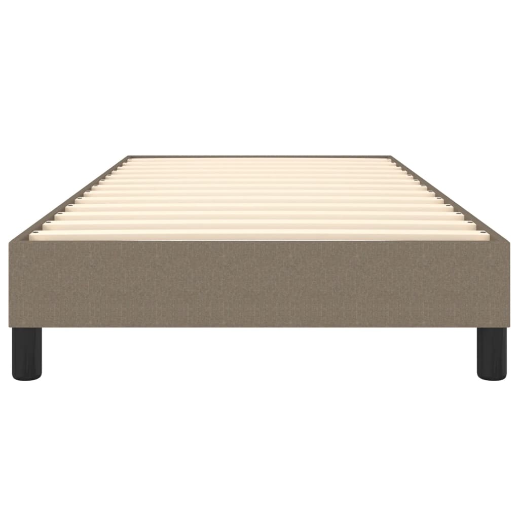 vidaXL Cadre de lit Taupe 100x200 cm Tissu