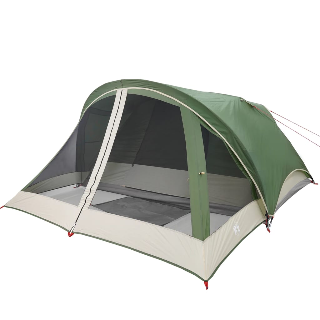 vidaXL Tente de camping de cabine 4 personnes vert imperméable