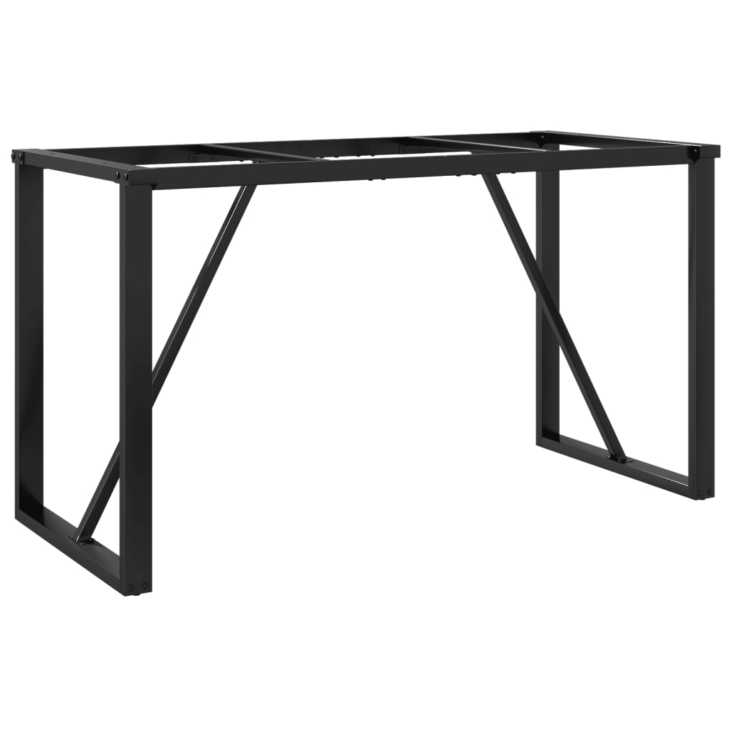 vidaXL Pieds de table à manger cadre en O 120x60x73 cm fonte