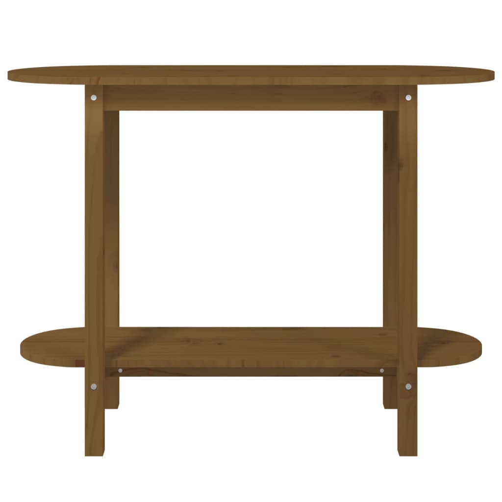 vidaXL Table console Marron miel 110x40x80 cm Bois massif de pin