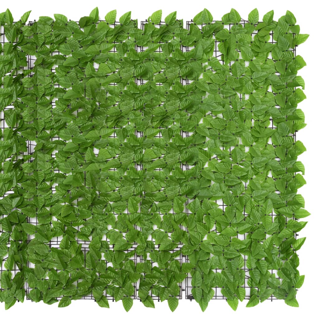 vidaXL Écran de balcon avec feuilles vert 300x150 cm