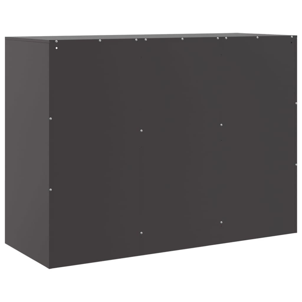 vidaXL Buffet noir 99x39x73 cm acier