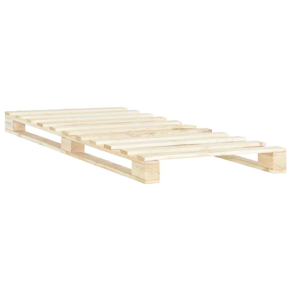 vidaXL Cadre de lit de palette sans matelas 90x200 cm bois pin massif