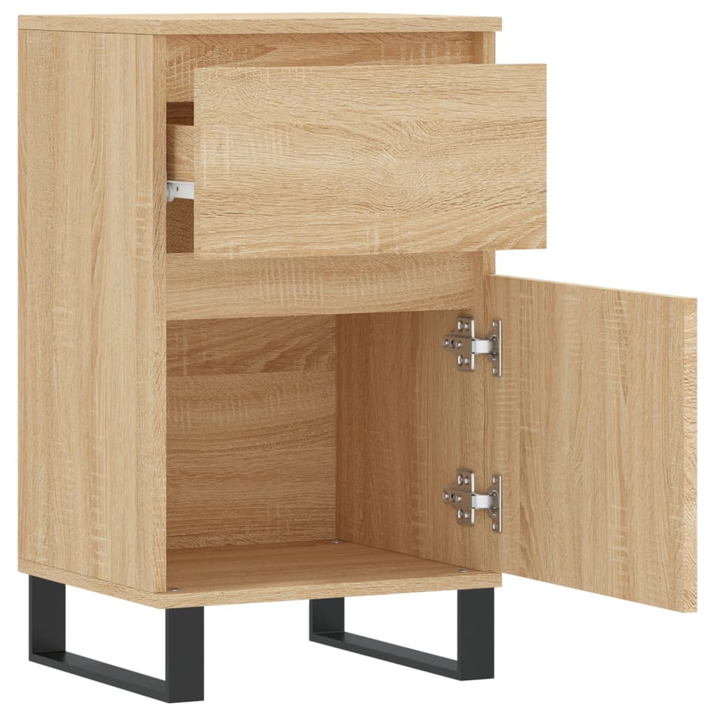 vidaXL Buffets 2 pcs chêne sonoma 40x35x70 cm bois d'ingénierie