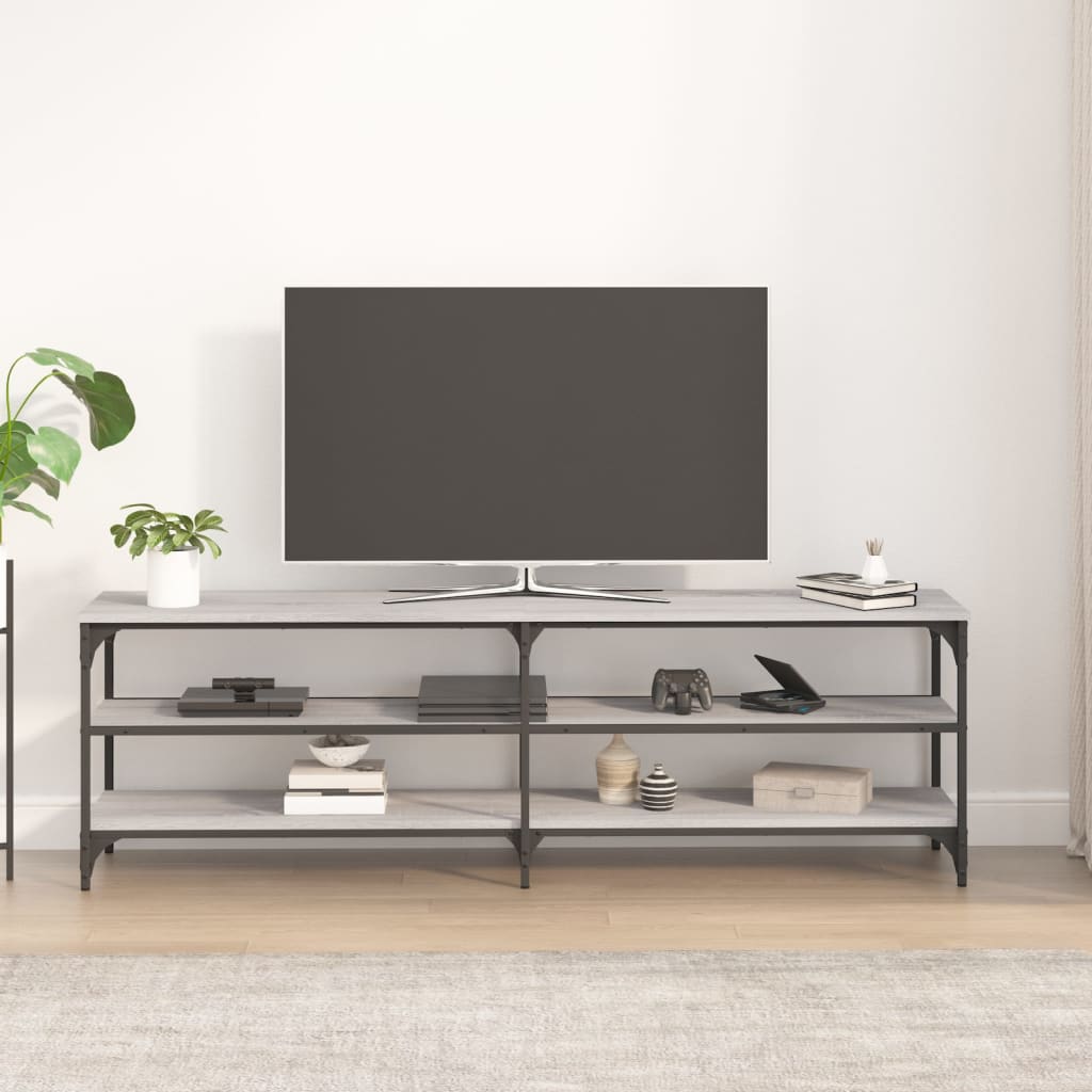 vidaXL Meuble TV sonoma gris 160x30x50 cm bois d'ingénierie