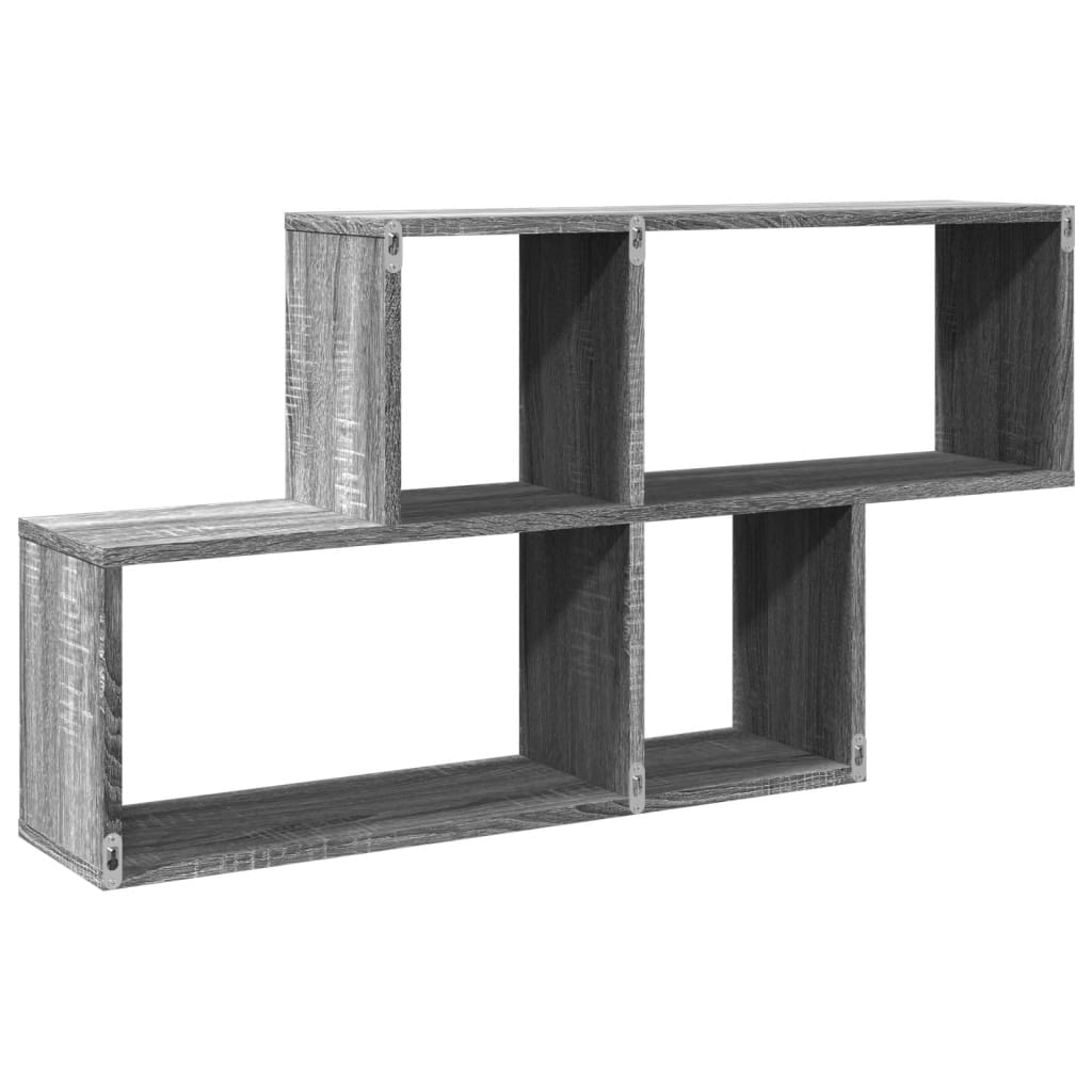 vidaXL Étagère murale sonoma gris 100x20x53 cm bois d'ingénierie