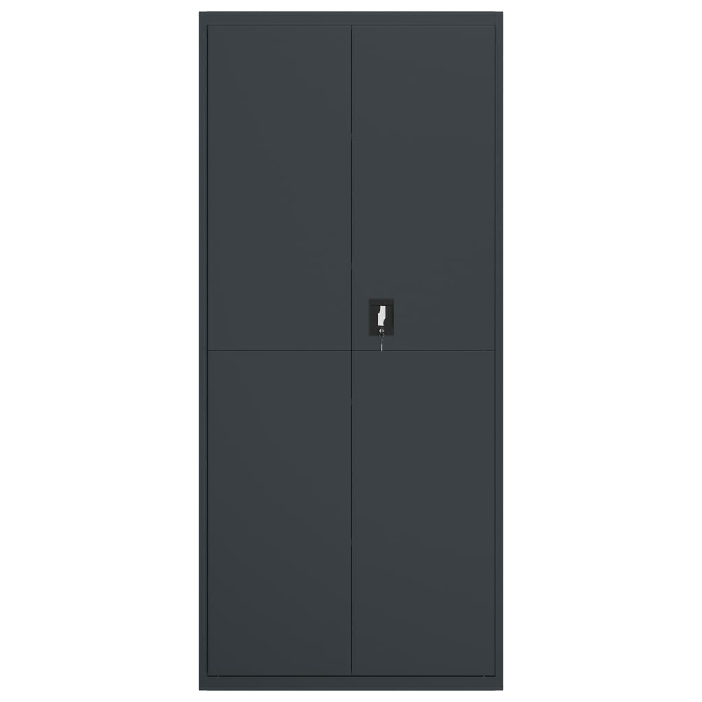 vidaXL Classeur anthracite 90x40x200 cm Acier