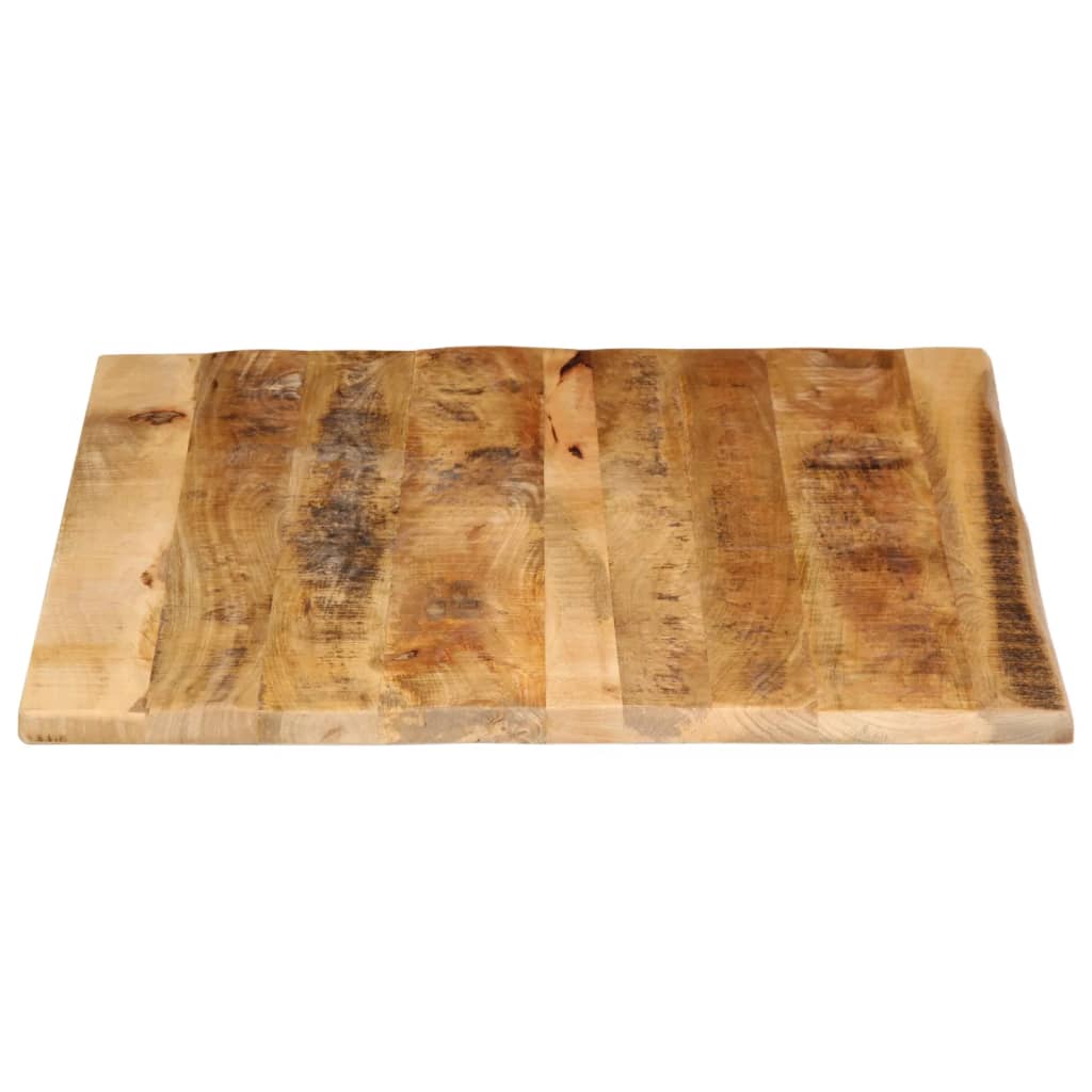 vidaXL Dessus de table 110x80x3,8cm bord vif bois massif manguier brut