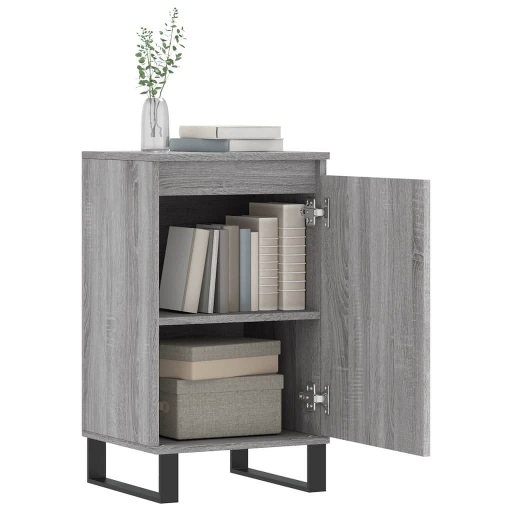 vidaXL Buffet sonoma gris 40x35x70 cm bois d'ingénierie