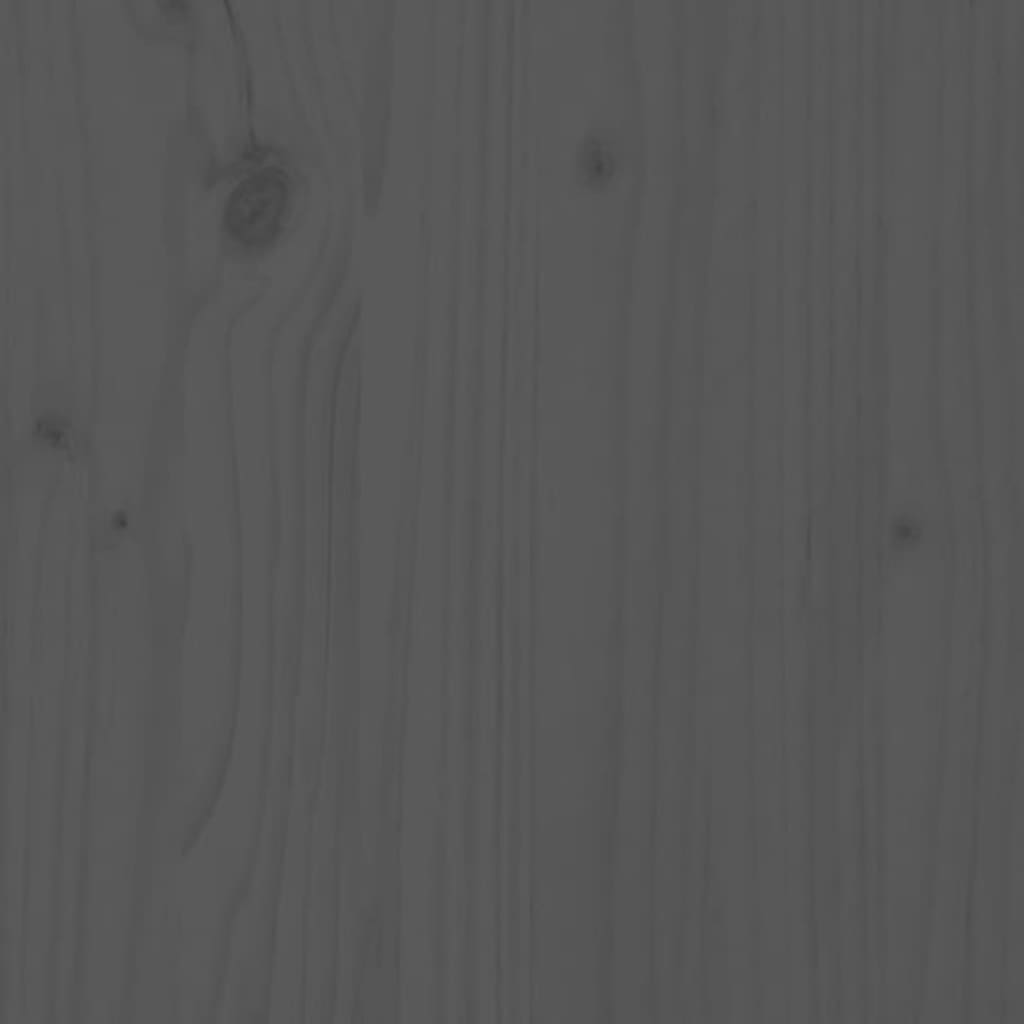 vidaXL Lit de palette gris 160x200 cm bois de pin massif