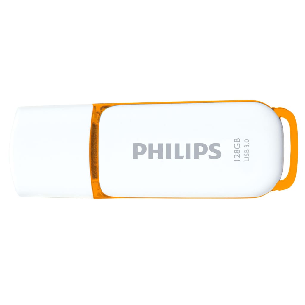 Philips Clé USB 3.0 Snow 128 Go Blanc et orange